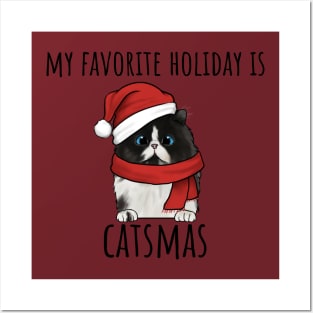 My Favorite Holiday Is CatsMas Posters and Art